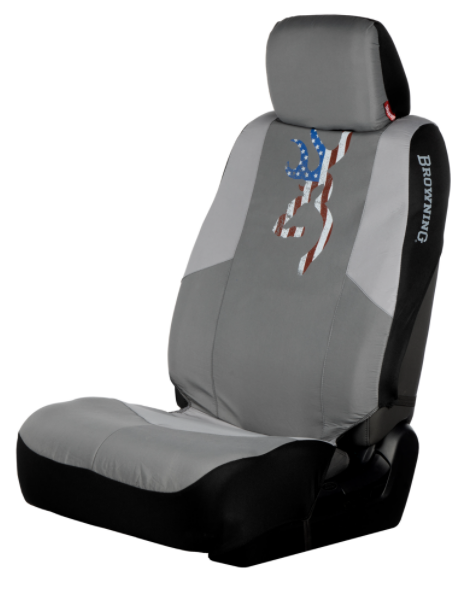 Buckmark Flag Low Back Seat Cover