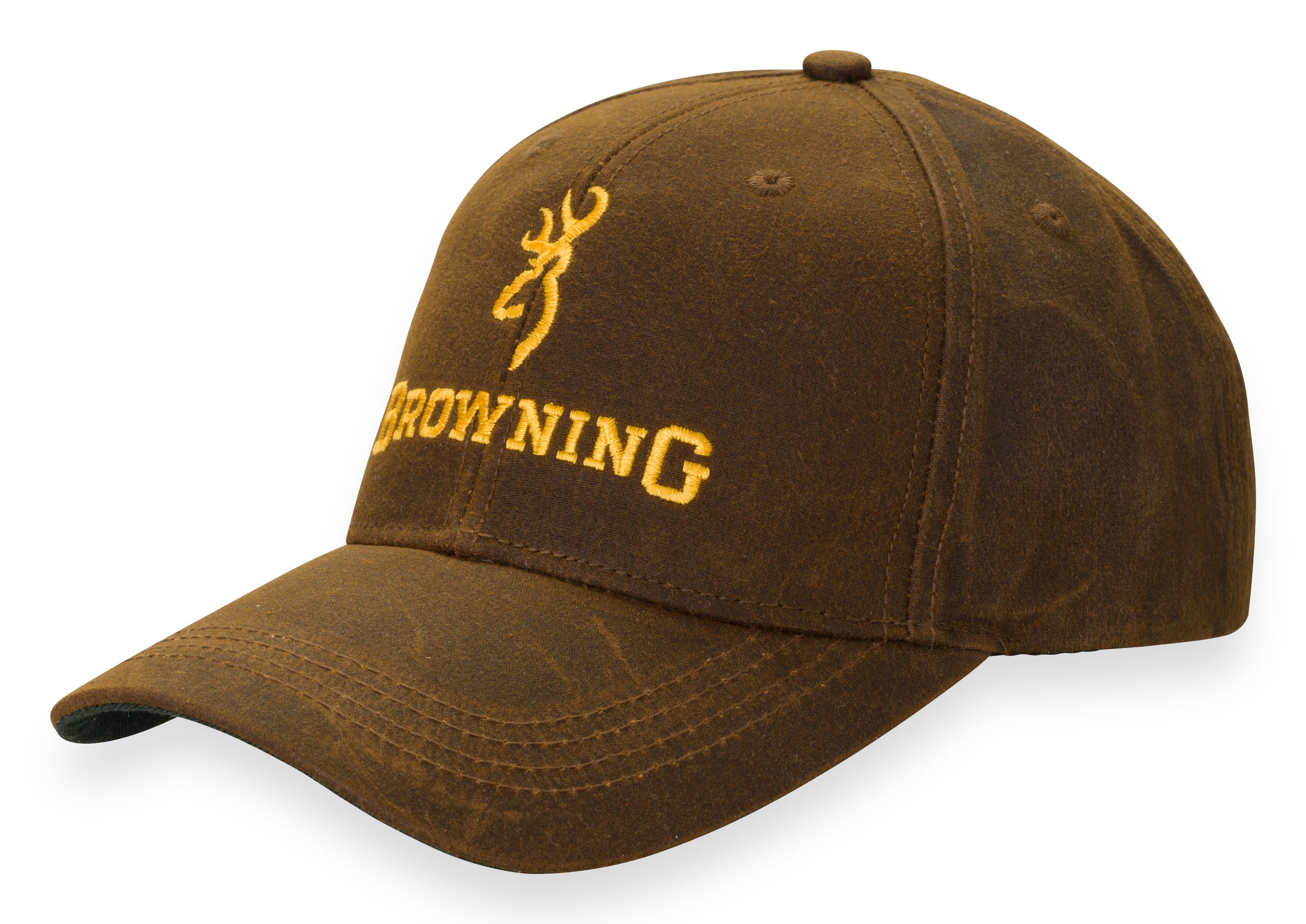 Brown Dura-Wax Corporate Logo - - Browning with Cap