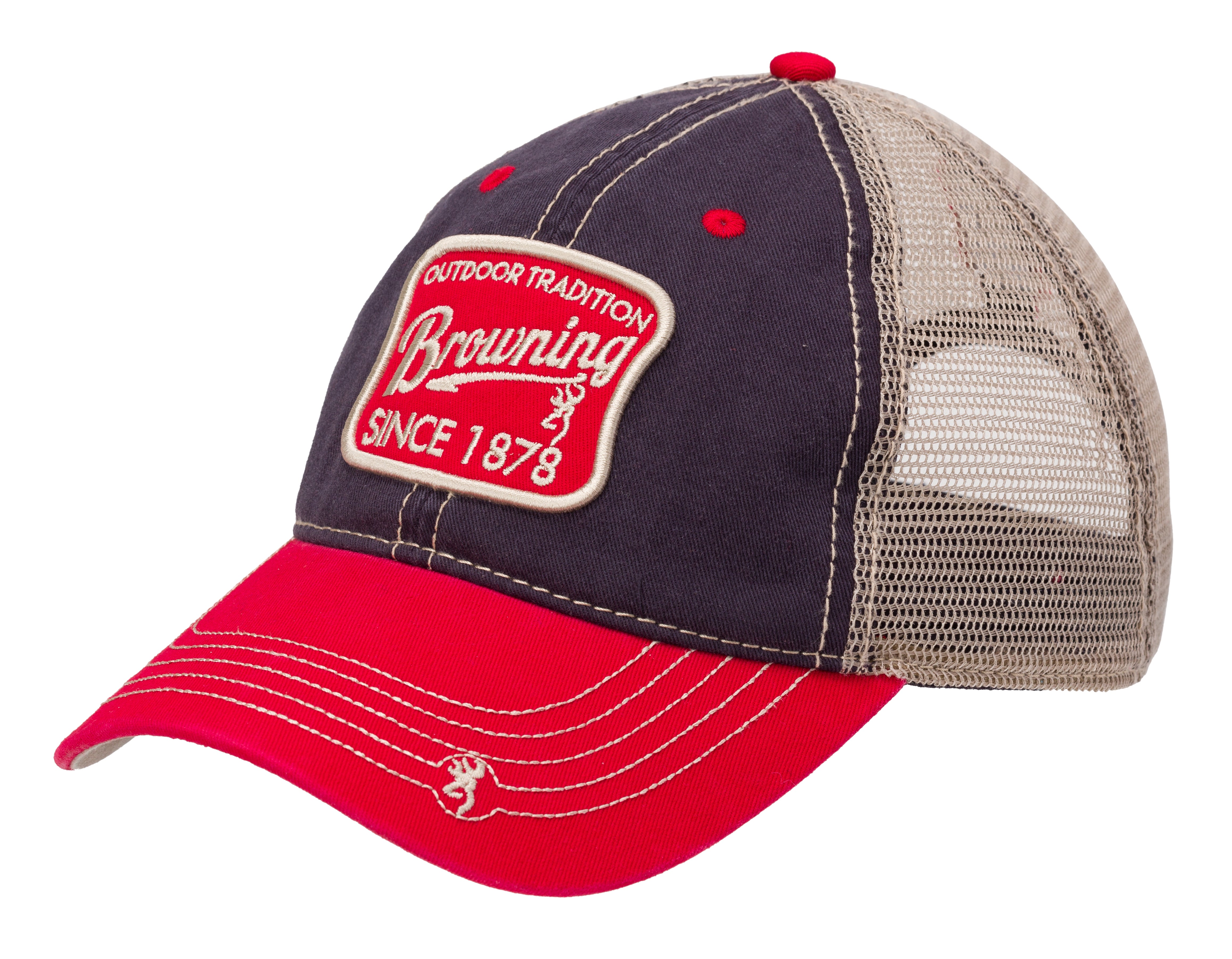 Trenton - Black/Red Cap - Casual Hat - Browning