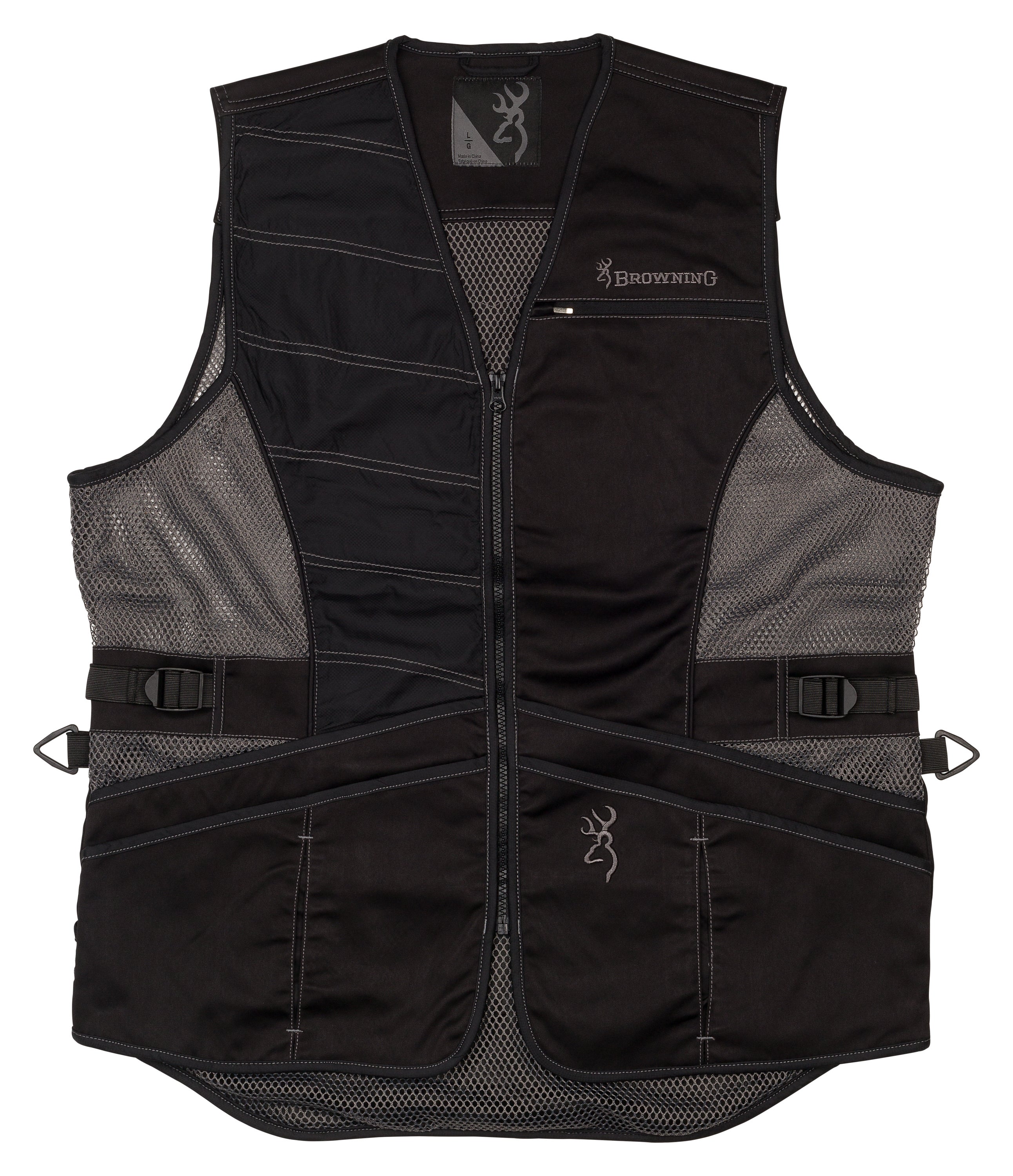 Browning Pro Sport Shooting Vest Grey/Green Mesh