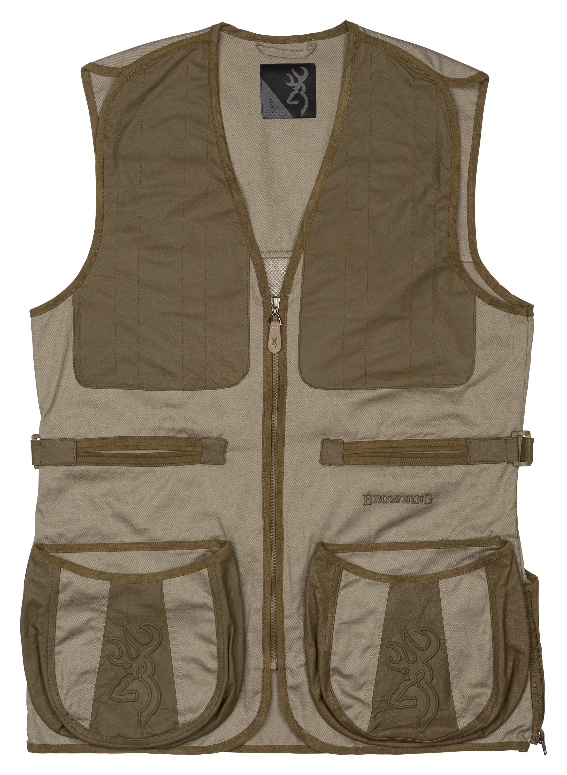 Browning Pro Sport Shooting Vest Grey/Green Mesh