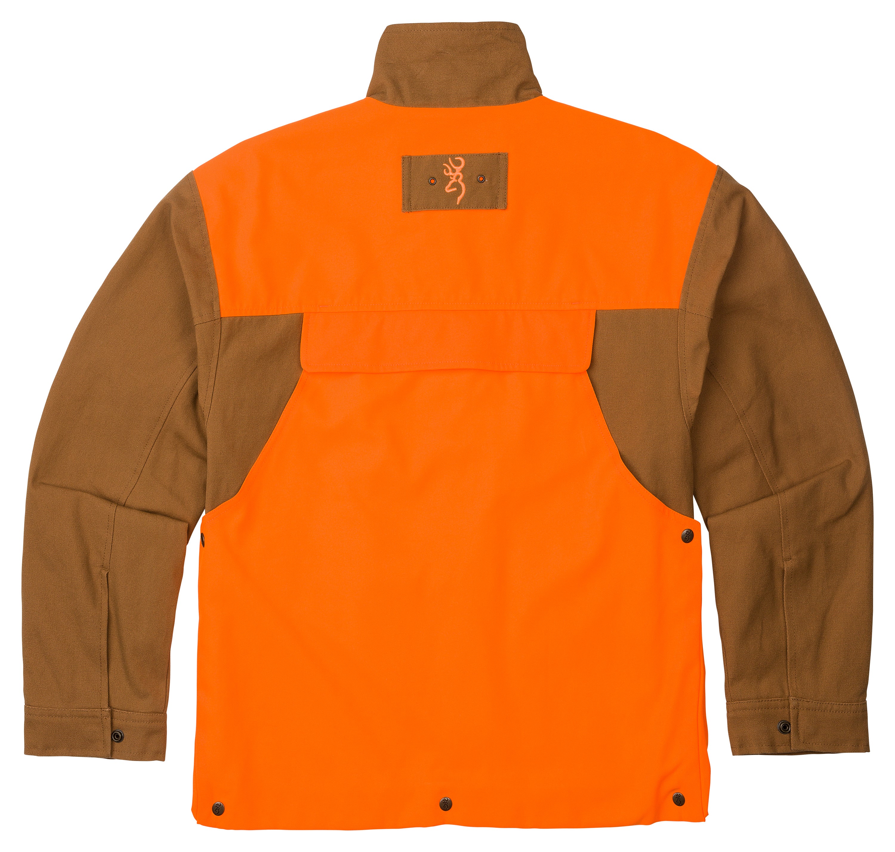Browning NTS Upland Shirt in Tan and Blaze Orange Size Large 