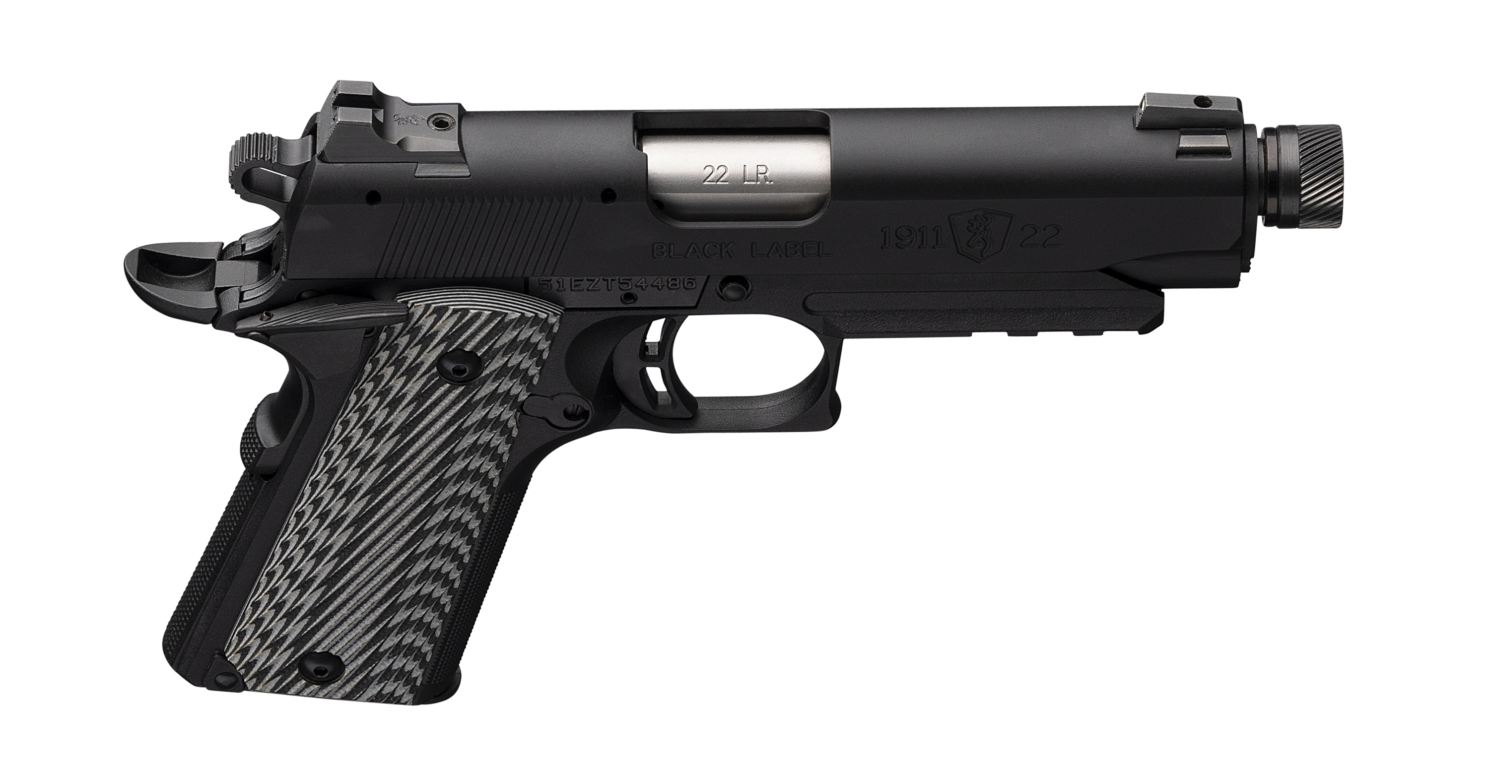 1911-22 Black Label Compact Suppressor Ready with Rail