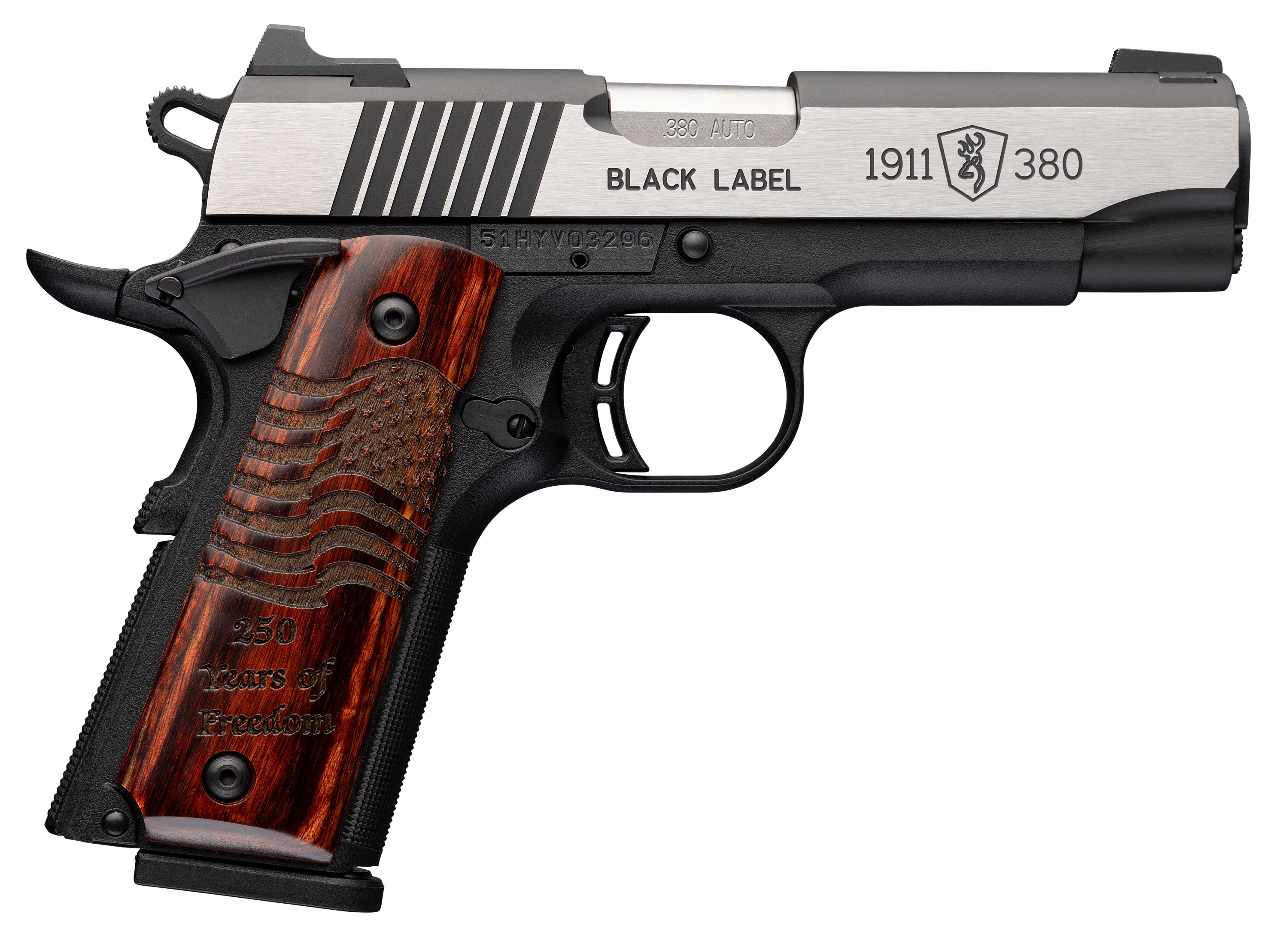 Browning 1911-380 Black Label Medallion 250 Compact – gyári modellkép