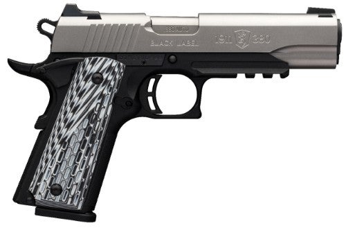 1911-380 Black Label Pro Stainless Full Size with Rail