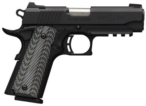 1911-380 Black Label Pro Compact 3-Dot with Rail