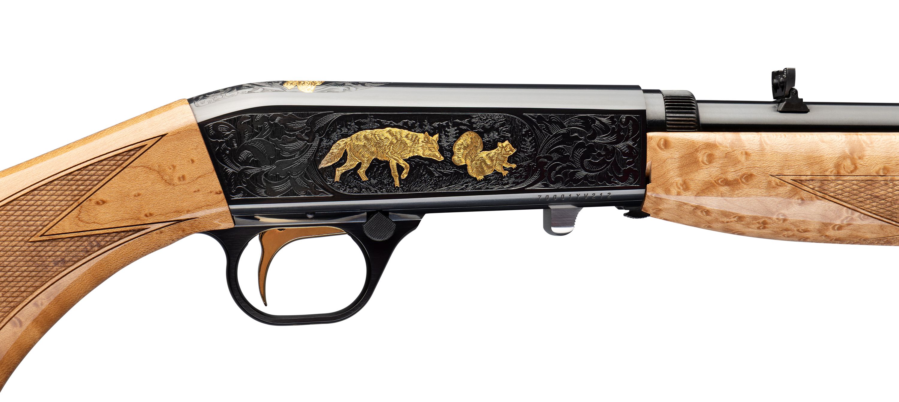 Semi-Auto 22, Grade VI Birds-Eye Maple - Rimfire Rifle - Browning