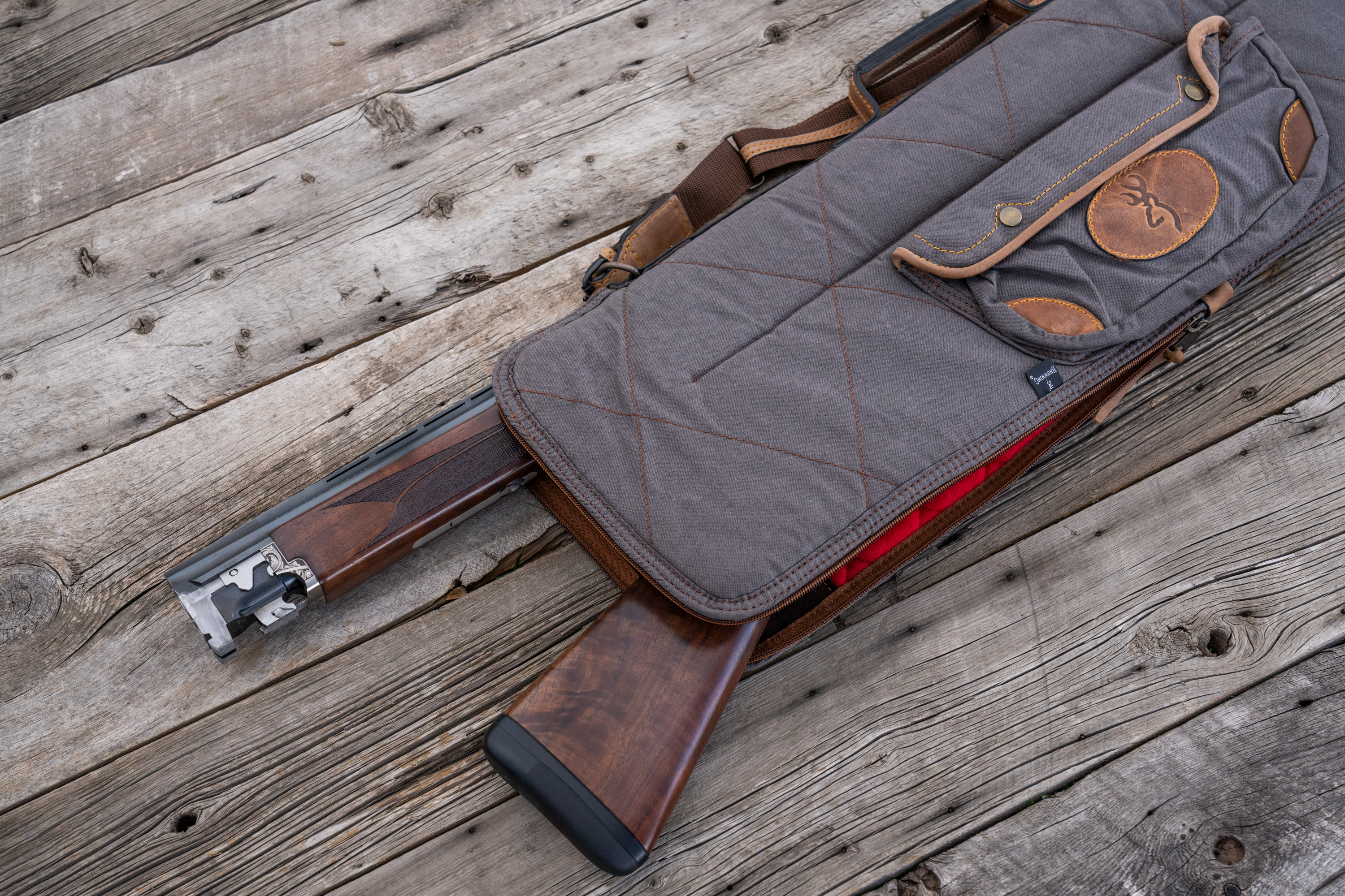 Lona Canvas Leather O U Takedown Case Browning