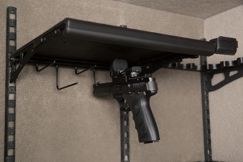Gun Safe - Axis Shelf scoped pistol in rack