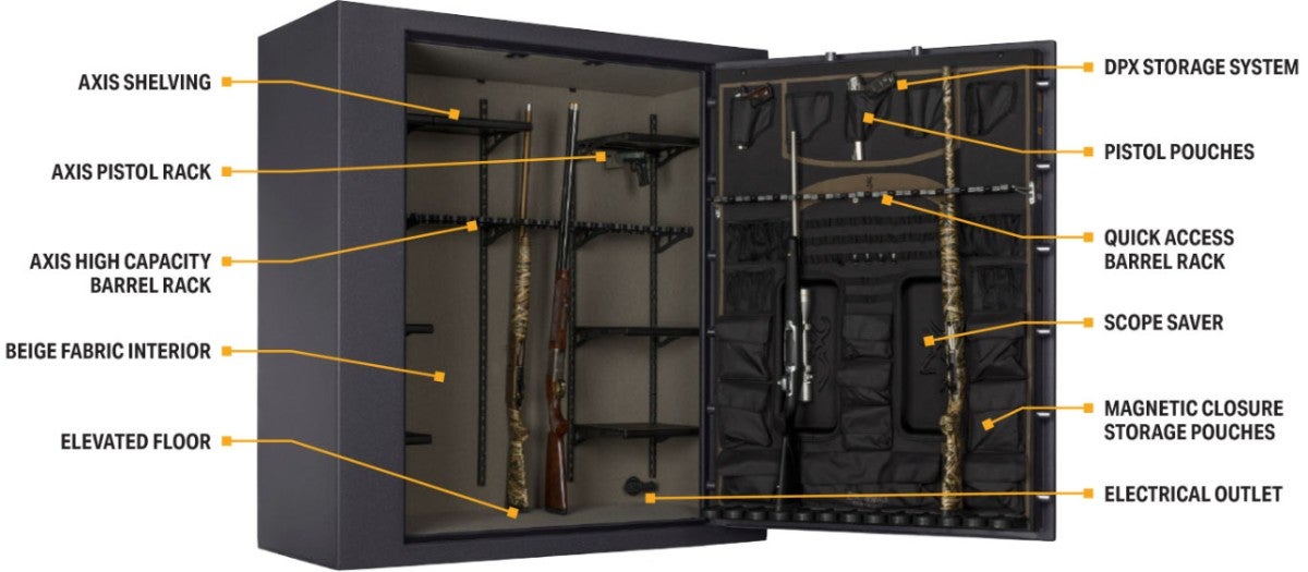HC65 Gun Safe Interior