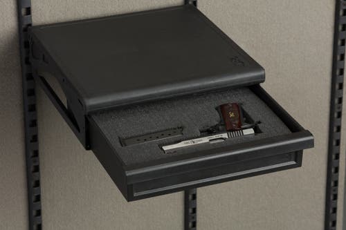 Gun Safe - Axis drawer with pistol in foam insert