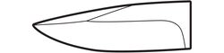 Spear Point Blade Profile Illustration
