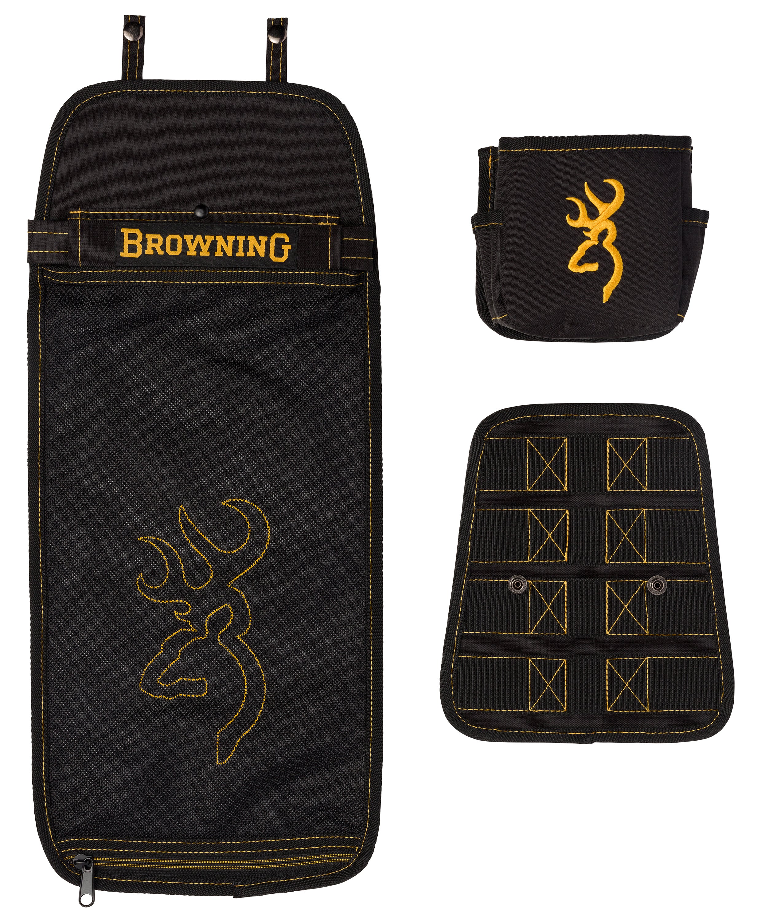 Browning Black and Gold Shell Pouch 