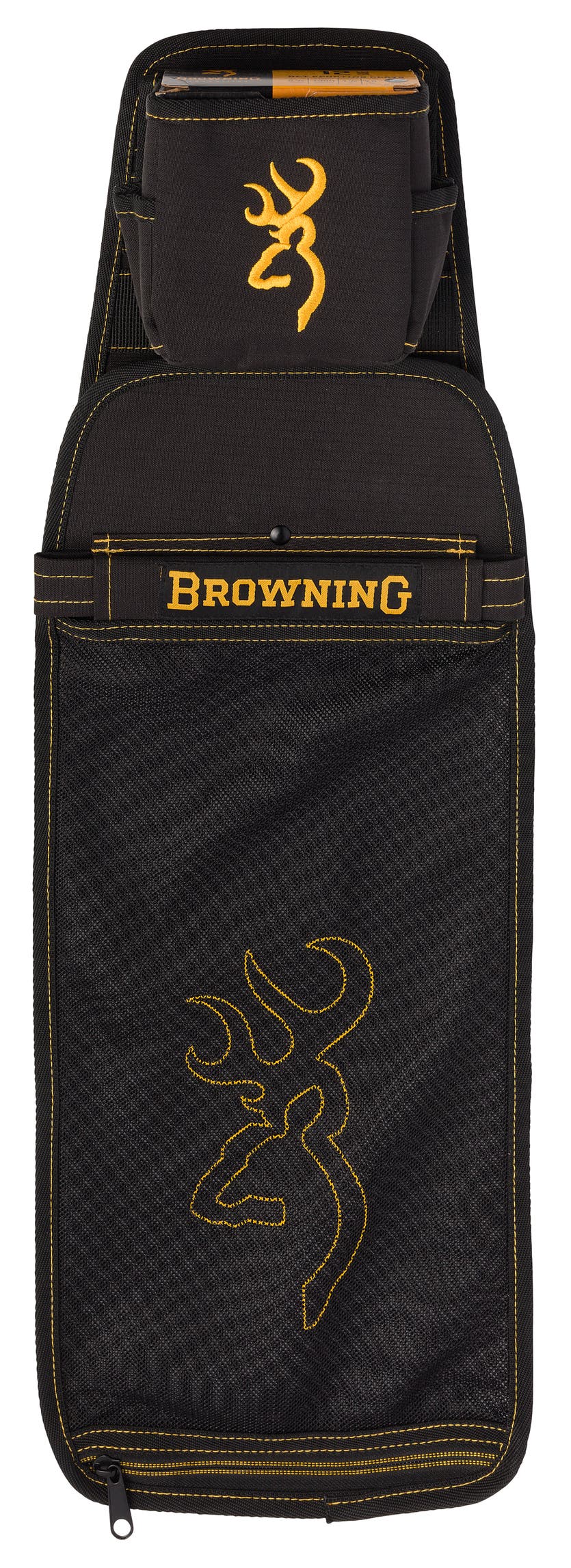 Black and Gold Shell Pouch