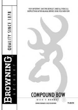 Browning Archery Compound Bow Manual