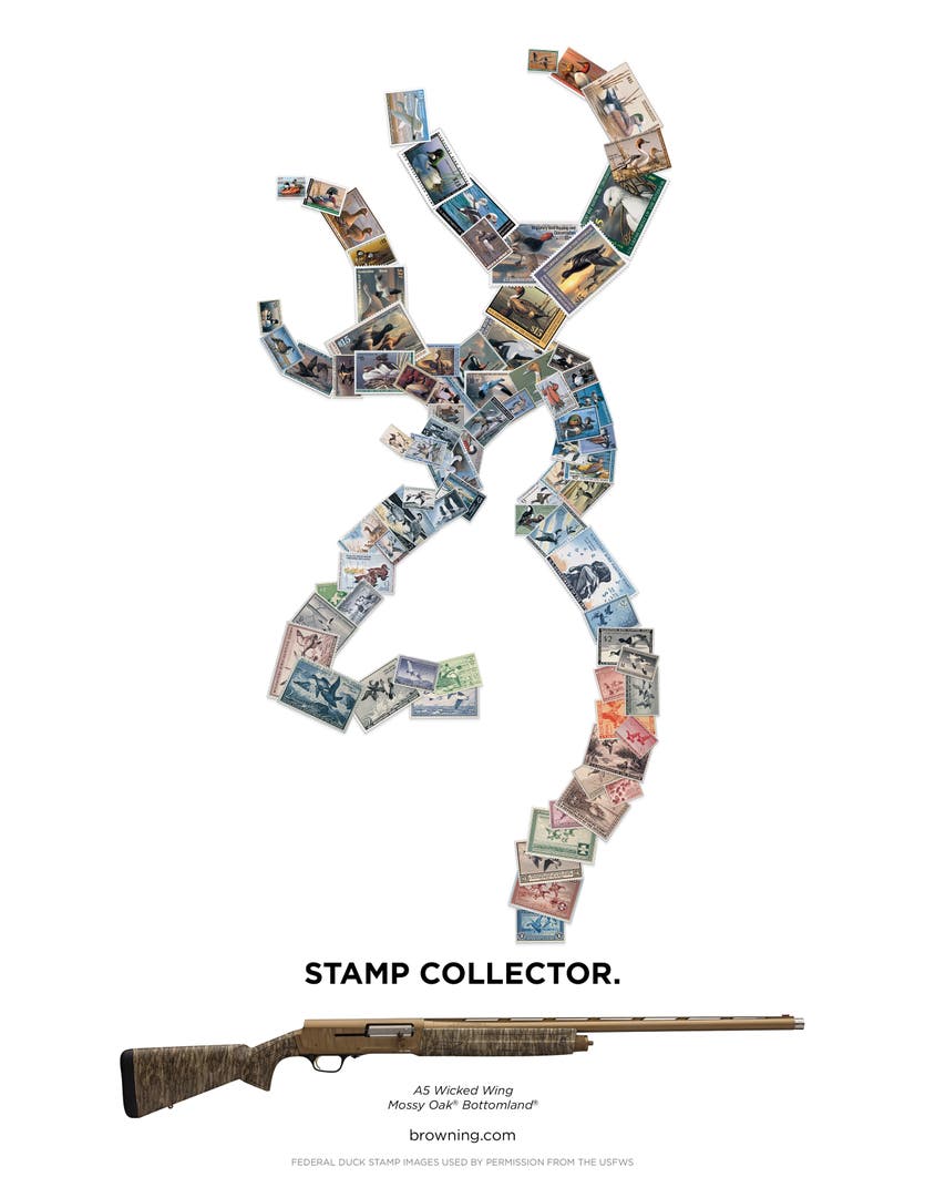 A5 Semi-Auto shotgun Stamp Collector Ad