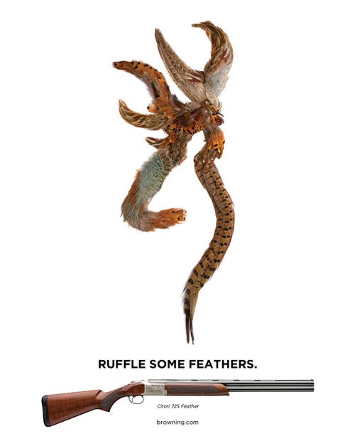 Ruffle Some Feathers, 725 Citori Buckmark Ad
