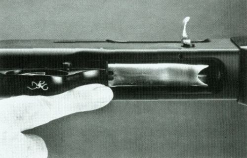 Figure 3. Carrier release just forward of the trigger guard.