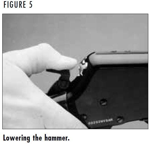 BLR Rifle Lowering the Hammer Figure 5