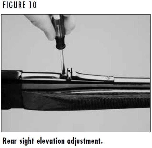 BLR Rifle Rear Sight Elevation Adjustment Figure 10
