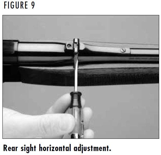 BLR Rifle Rear Sight Horizontal Adjustment Figure 9
