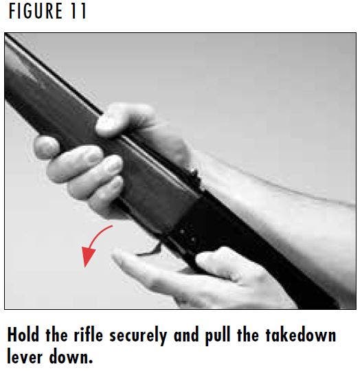 BLR Rifle Takedown Lever Figure 11