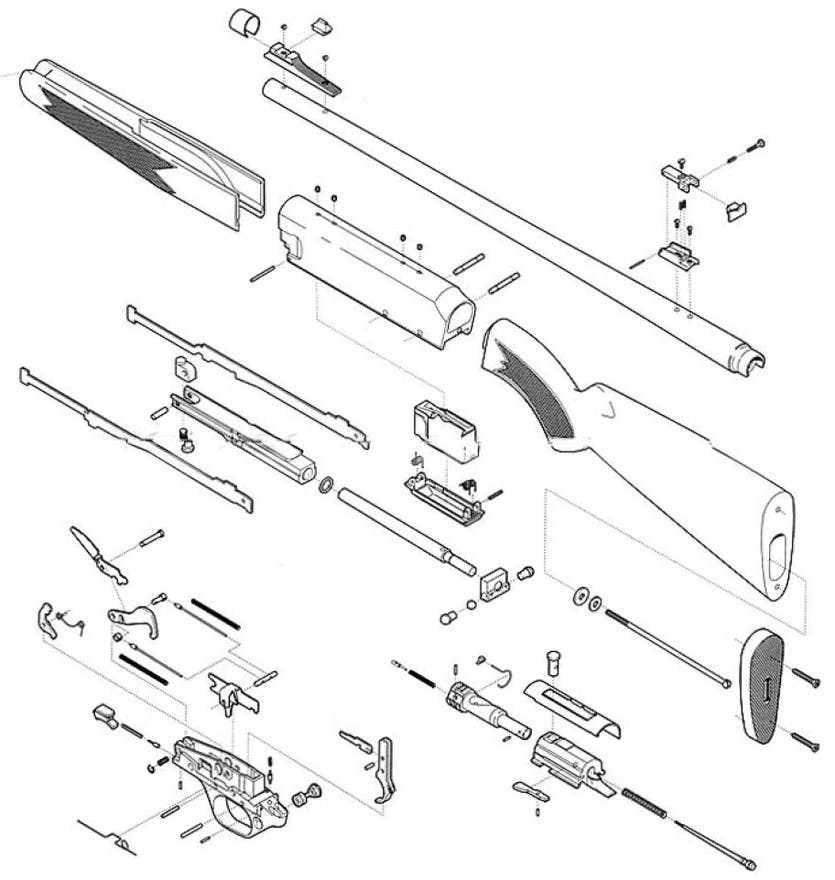 Browning BPR Pump Rifle Schematic