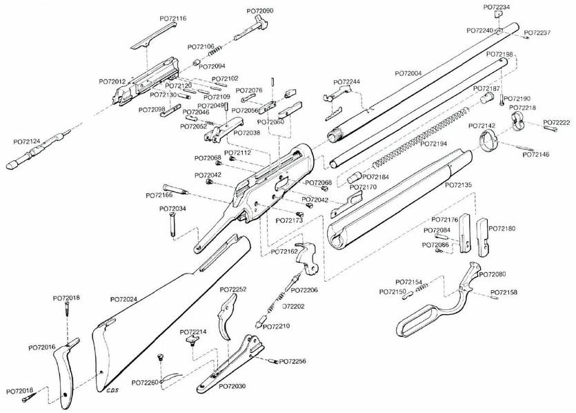 Browning 92 Rifle Parts Diagram
