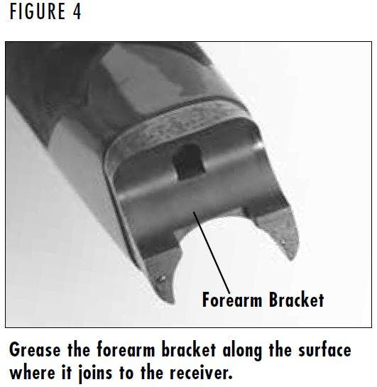 BT-99 Shotgun Forearm Bracket Grease Area Figure 4