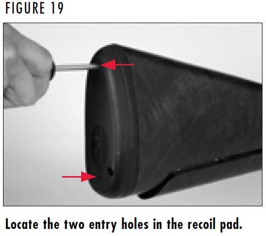 Citori 725 Shotgun Recoil Pad Holes Figure 19