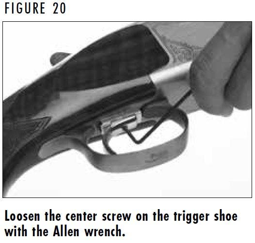 Citori Shotgun Trigger Shoe Center Screw Figure 20