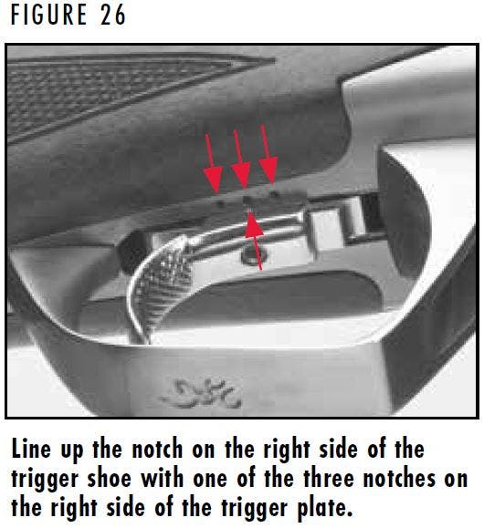 Citori Shotgun Trigger Shoe Adjustment Figure 26