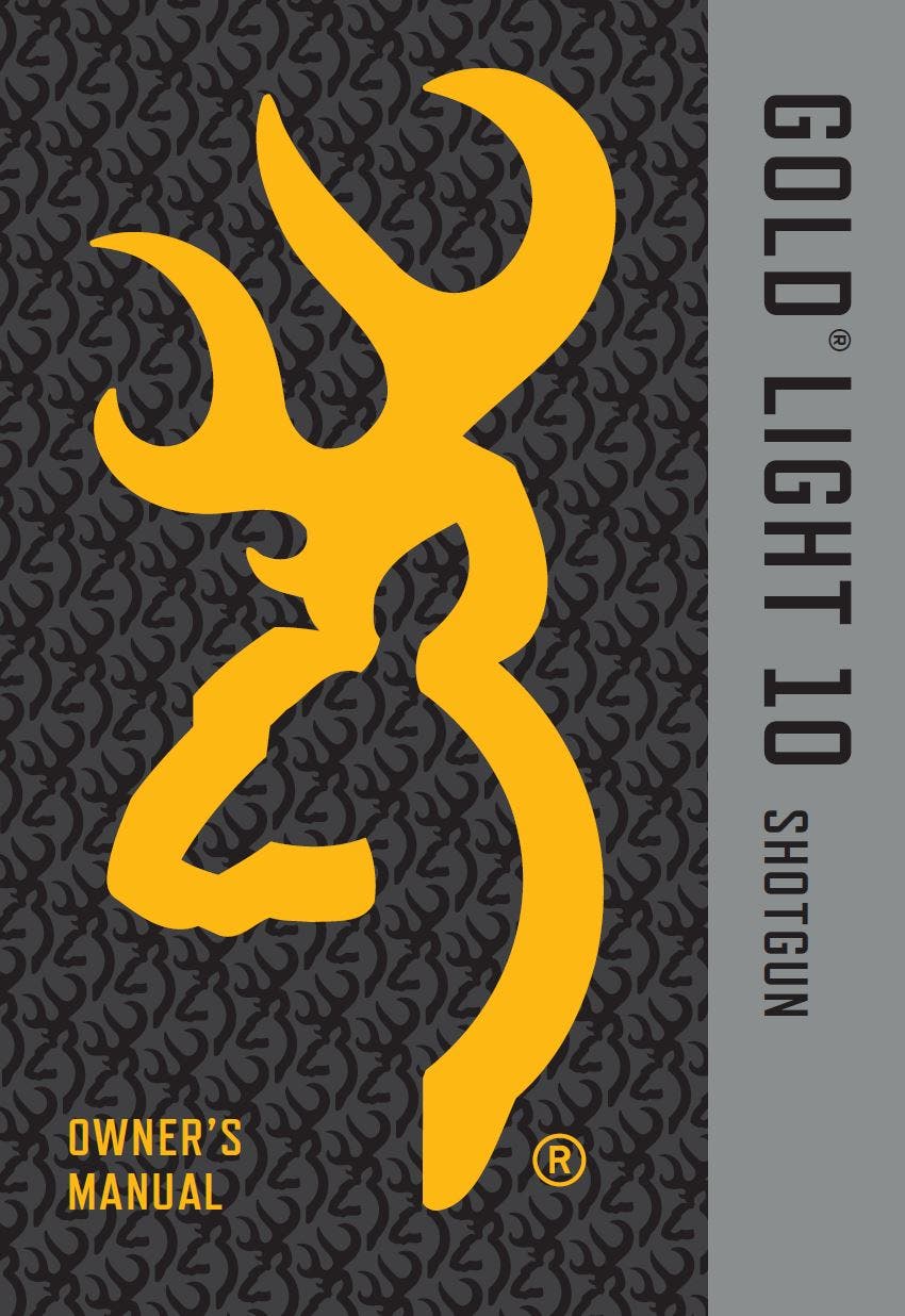 Gold Light 10 Shotgun Owner's Manual Cover