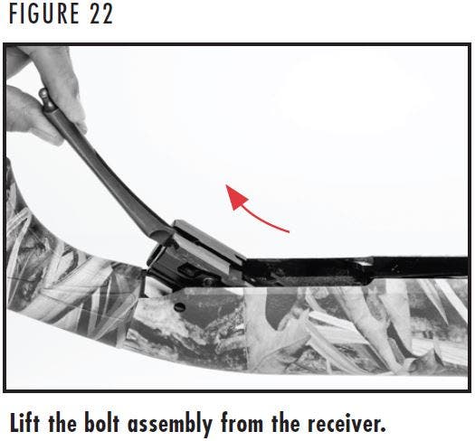 Gold Light 10 Shotgun Bolt Assembly Removal Figure 22