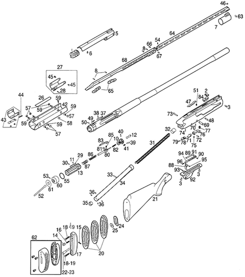 Browning Recoilless Trap Parts Diagram