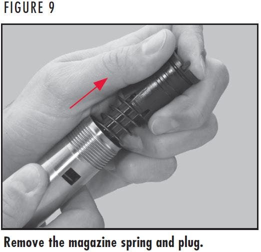 Silver Shotgun Magazine Spring and Plug Figure 9