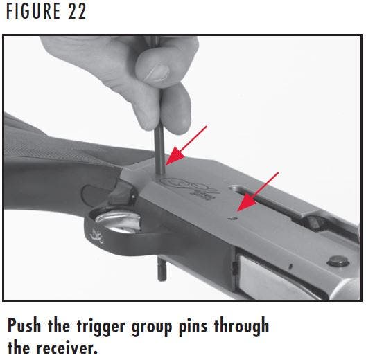 Silver Shotgun Trigger Pin Removal Figure 22