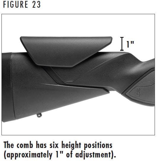 X-Bolt 2 Comb Height Positions Figure 23