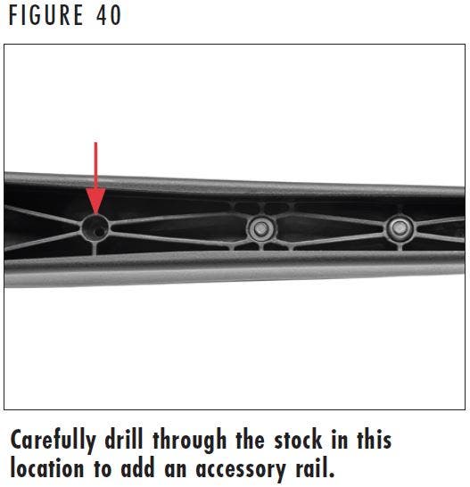 X-Bolt 2 Accessory Rail Drill Spots Figure 40