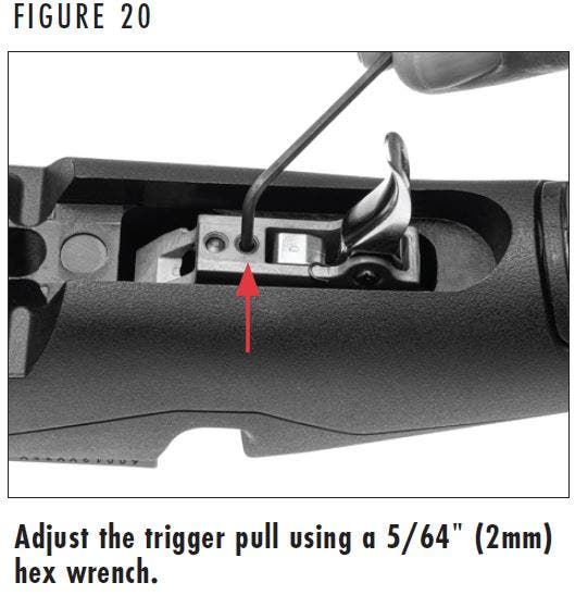 X-Bolt 2 Adjusting the Trigger Pull Figure 20