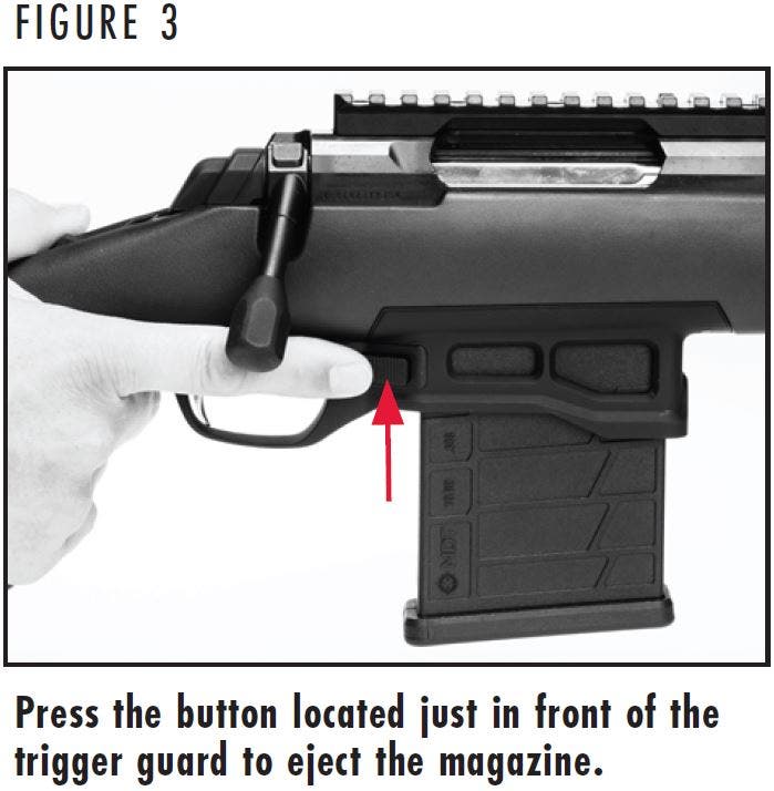 X-Bolt Target Rifle Magazine Release Figure 3